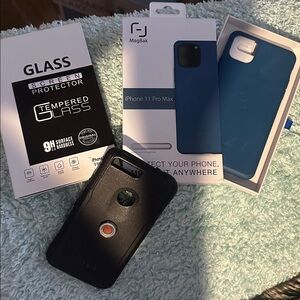 IPhone Max Screen Protector & Two Phone Cases